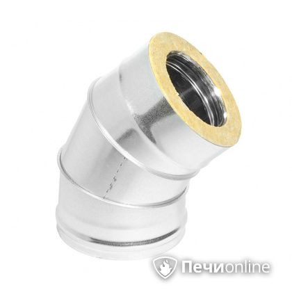 Колено 135° (45°) Теплов и Сухов Отвод Термо 45* ОТ-Р 430-0.5/оцинковка D120/180 в Курске