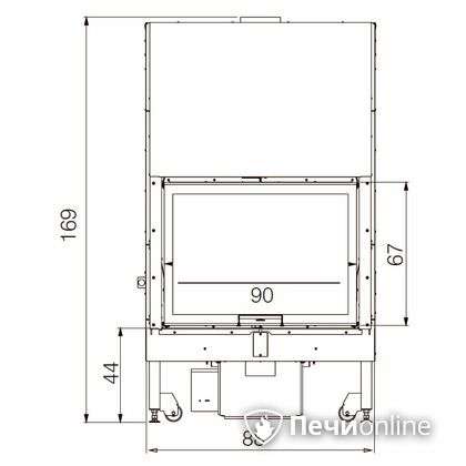 Каминная топка Edilkamin BLOKK 70 V bianco в Курске