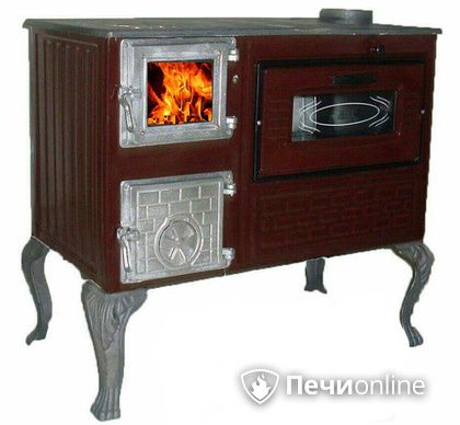 Отопительно-варочная печь МастерПечь ПВ-06 с духовым шкафом, 7.5 кВт в Курске