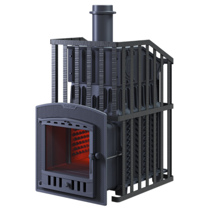 Дровяная печь-каменка Гефест Гром Ураган 30 (П2) в Курске