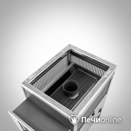 Дровяная банная печь Радуга ПБ-21 (встроенный теплообменник) 6 мм прочистная дверца в Курске