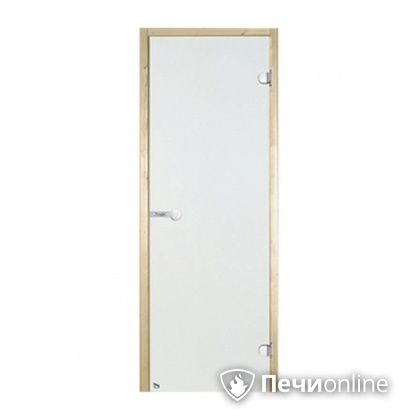 Дверь для бани Harvia Стеклянная дверь для сауны 8/19 коробка сосна сатин D81905M в Курске